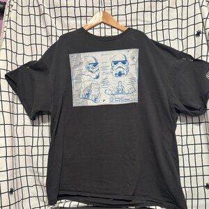 Disney CastMember Exclusive LE Stormtrooper Helmet  Men's T-shirt Star Wars XXXL